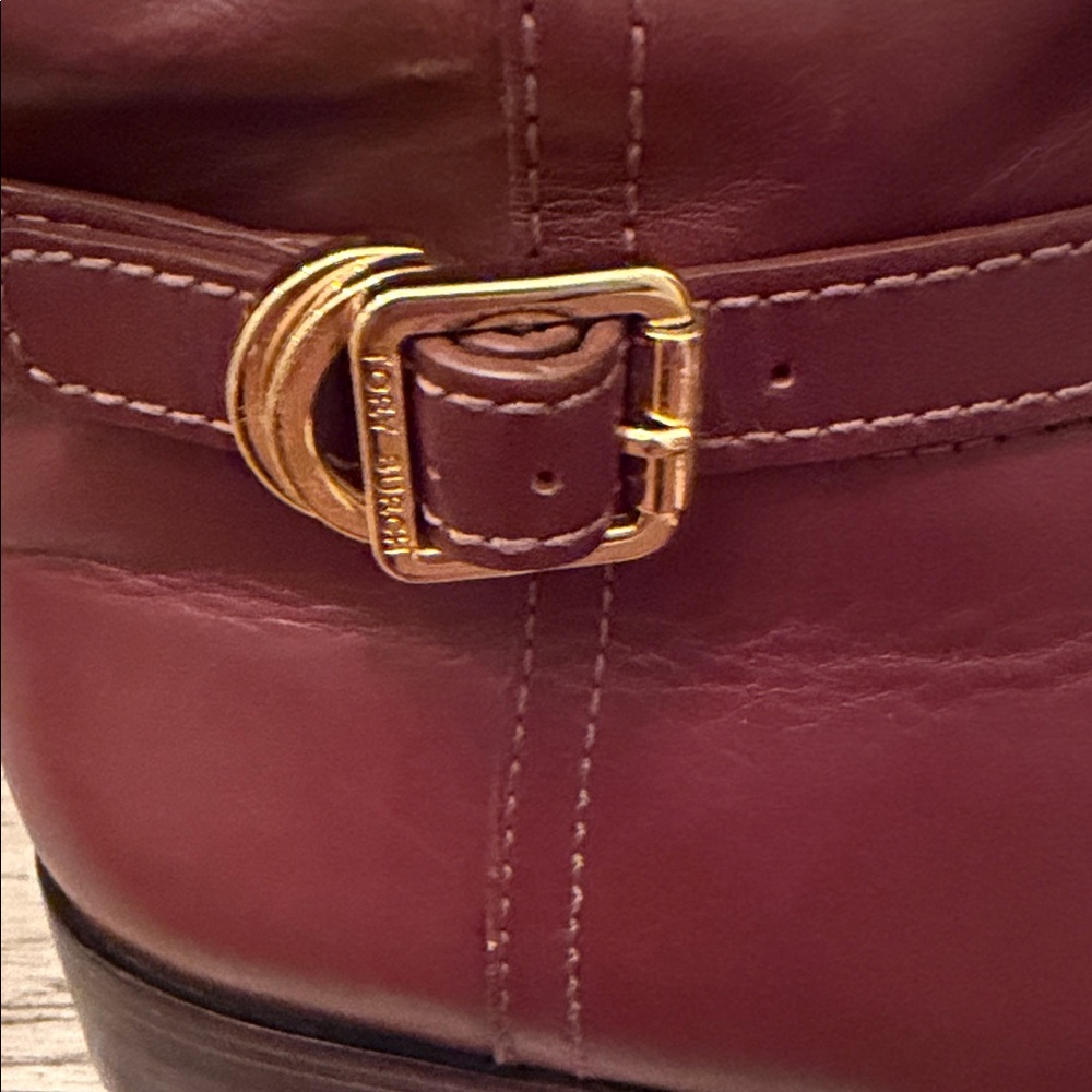 Tory Burch Brown Leather Riding Boots - Picture 6 of 7